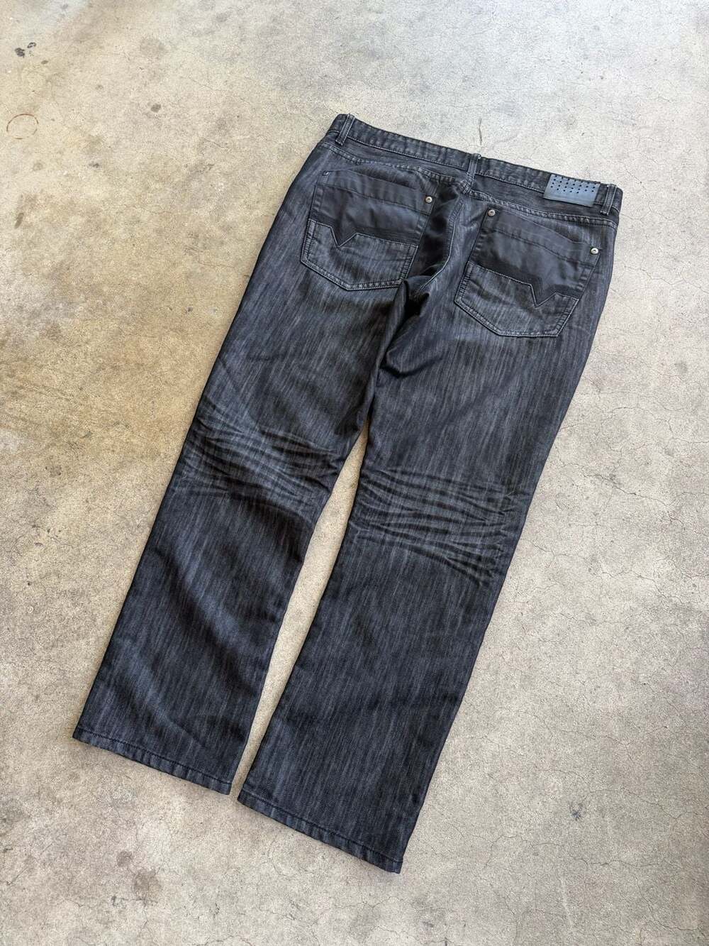 Y2K INC International Concepts Men's Black Straight Leg Jeans 36x30